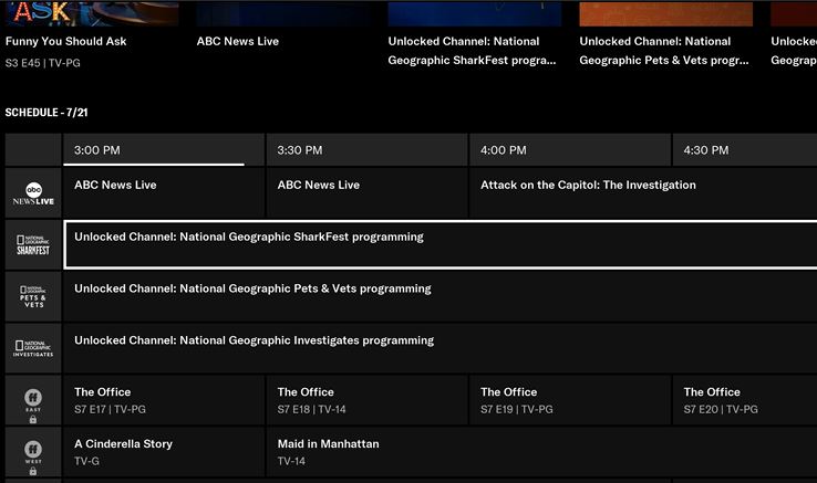 ABC Live Channel Guide